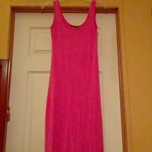Hot pink maxi dress